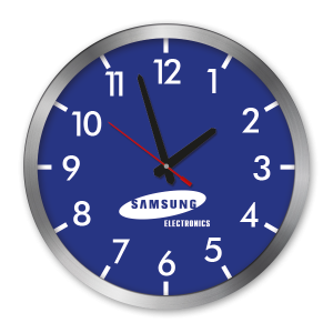 Samsung Wanduhr bedruckt